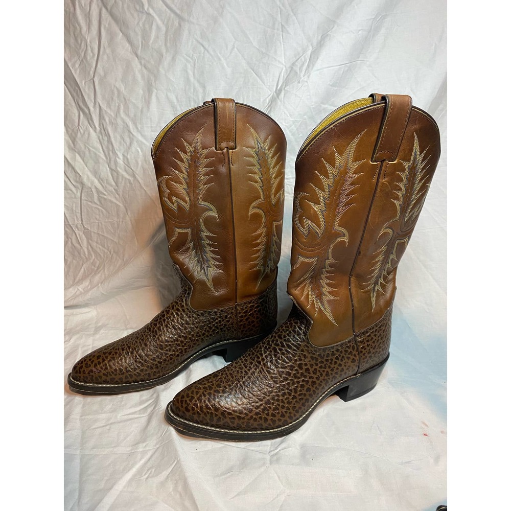 Tony Lama Made in Mexico Leather Cowboy Boots M10.5 W12